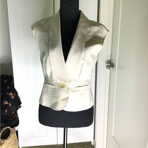 Bcbgmaxazria cream color vest